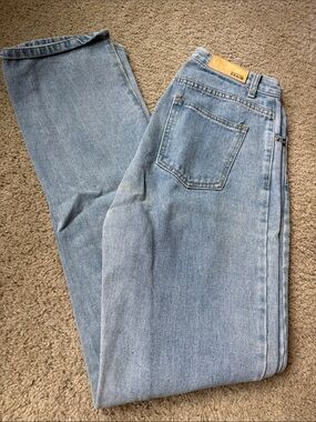 Nasty Gal Light Blue Straight  Jeans